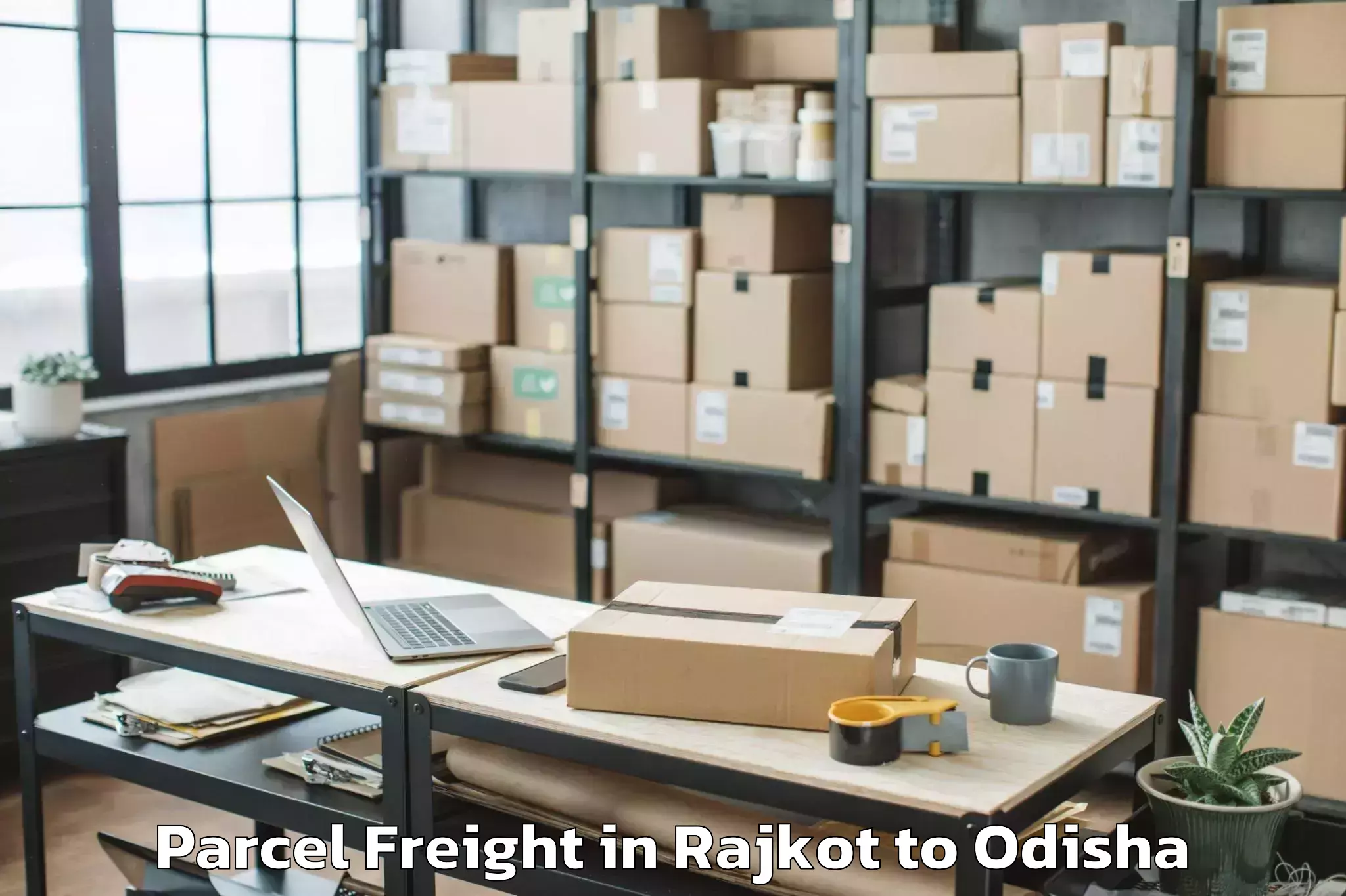 Professional Rajkot to Kalapathar Cuttack Parcel Freight